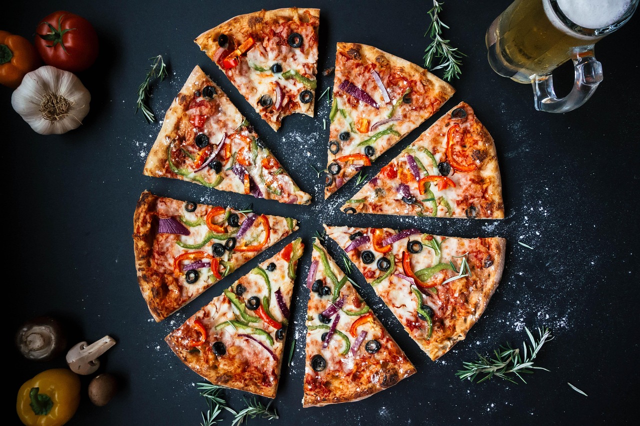 Una pizza